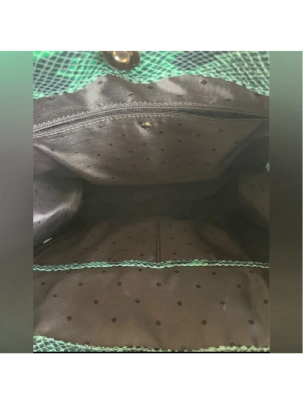 Kate Spade Teal Snakeskin South Kensington Tote Large - Picture 9 of 12